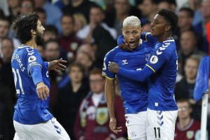  道蒂远射破门太妃糖埃弗顿主场一球力克水晶宫止连败